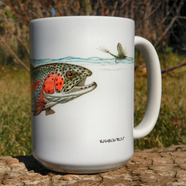 Swimming Rainbow Trout | Coffee Mug | Jeff Currier – Jeff Currier