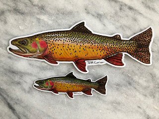 Trout Trees Decal Sticker, Fly Fishing Decal, Fishing Decal,fly