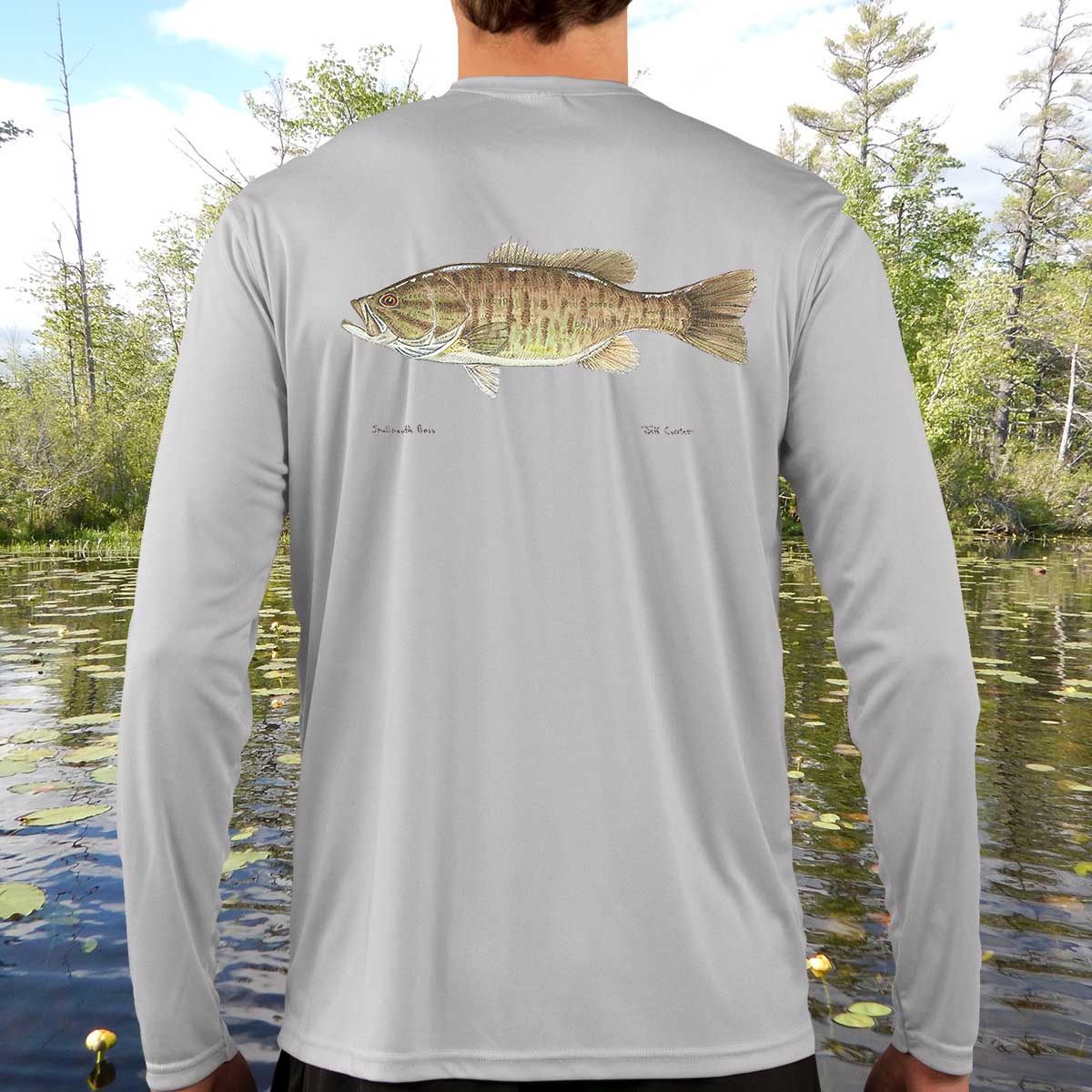 Smallmouth Bass  Solar Long Sleeve Shirt – Jeff Currier