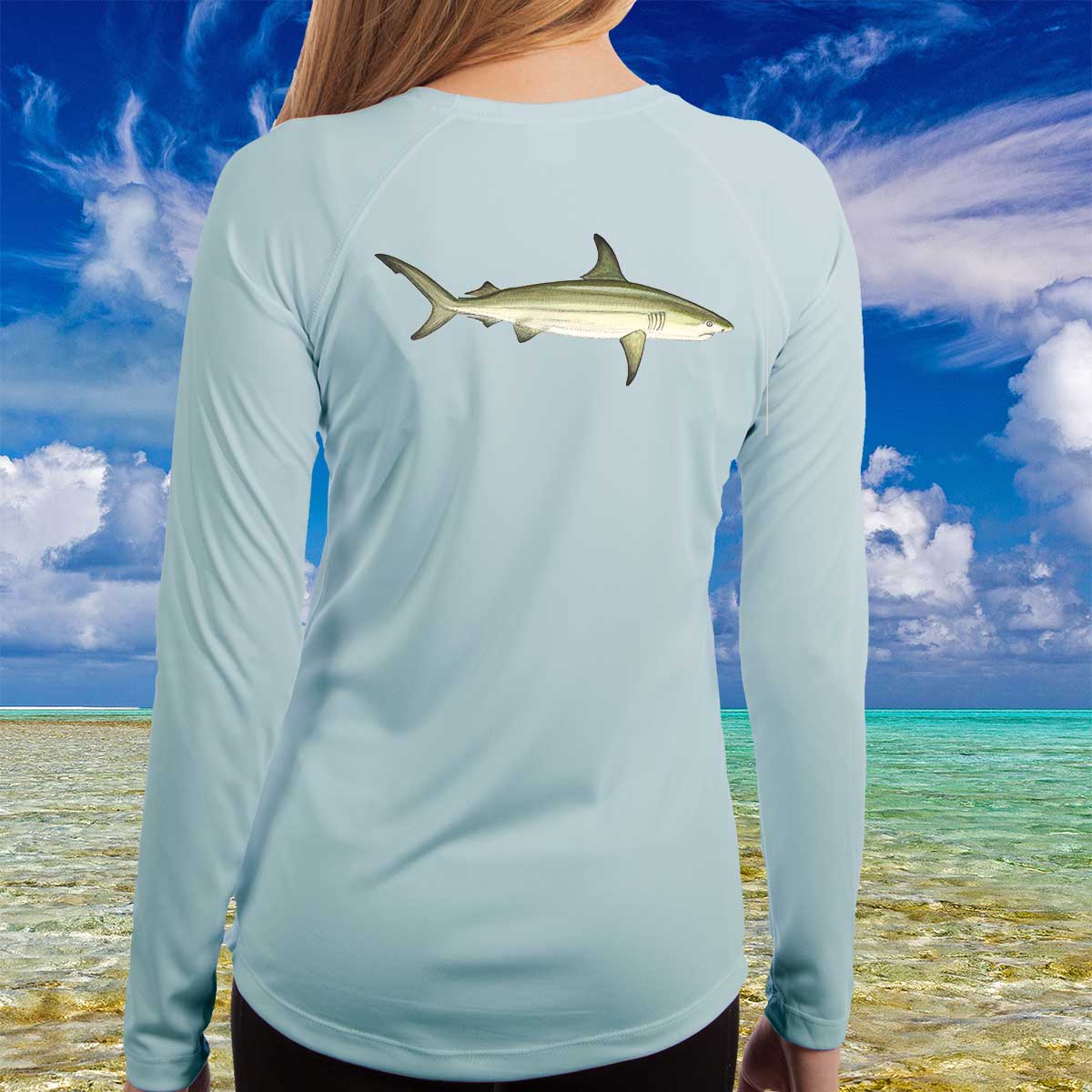 Shark Attack Long-Sleeved Fishing Shirt