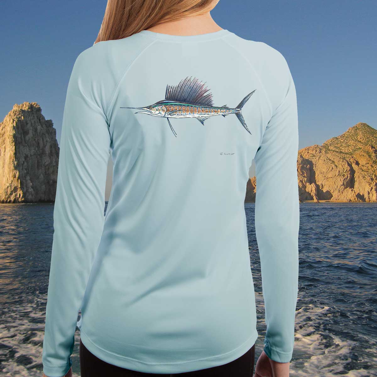 Pumpkinseed Sunfish  Ladies Solar Long Sleeve Shirt – Jeff Currier